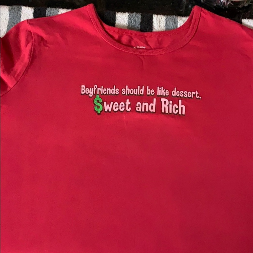 Size Large 12-14 Red T-shirt.